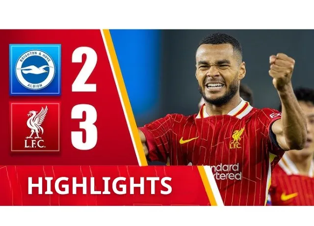 Cody Gakpo lập cú đúp Liverpool thắng kịch tính Brighton